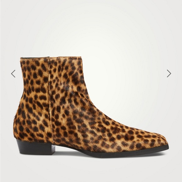 Frame Denim Shoes - New Without Box Frame Le Maddox Leather Ankle Boot in Leopard Print